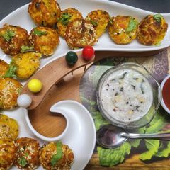 A picture of Healthy Bottle Gourd or Lauki Appe.