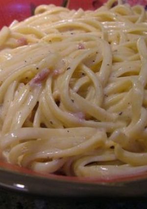 Foto principal de Espaguetis carbonara con queso Philadelphia