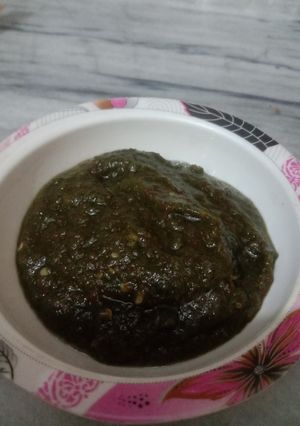 A picture of Green Chutney 🍁🍁🍁.