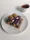 Goguma cheese flower toast