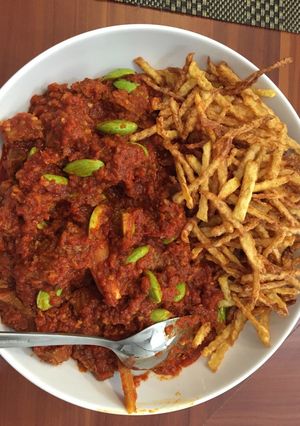 Foto resep Sambal goreng daging petai pedas