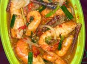 Gambar seafood saus pedas manis