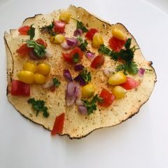 A picture of Masala Papad.