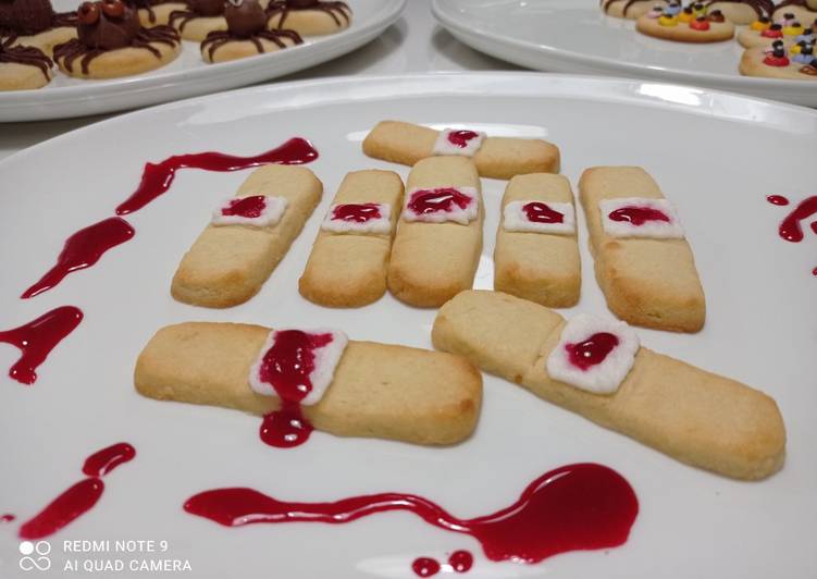 Galletas Halloween: tiritas ensangrentadas🩹🩹 🧙🦇