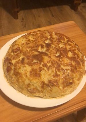A picture of Spanish omelette.