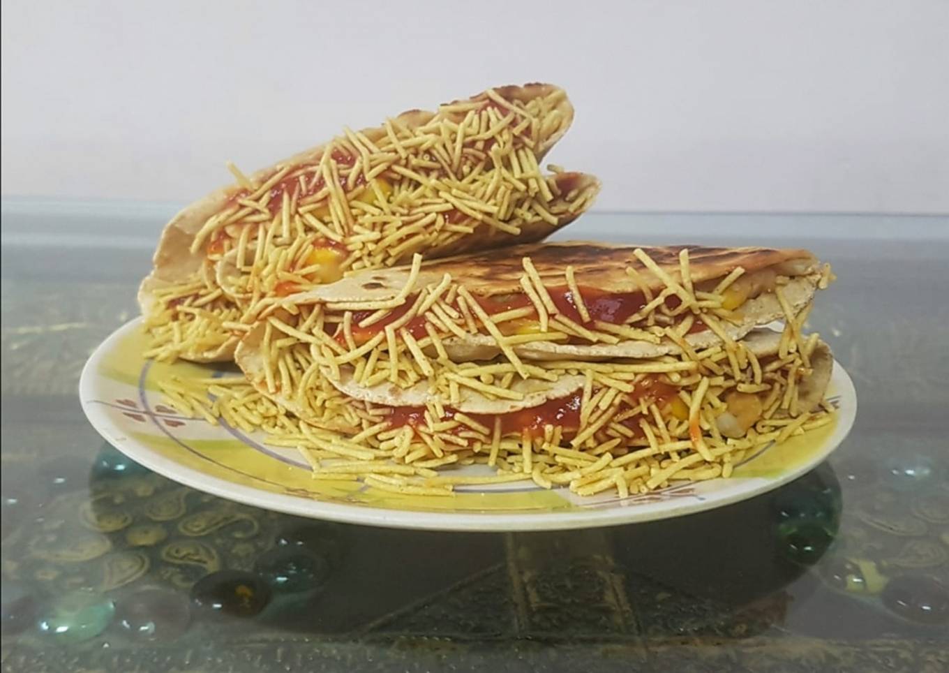 Leftover Chapati tacos