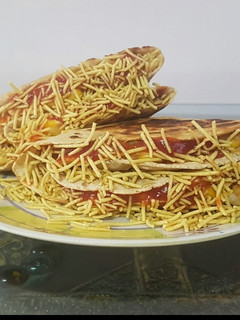 A picture of Leftover Chapati tacos.