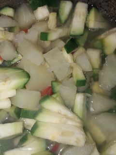 Una foto de Revuelto vegano a lo macrisis