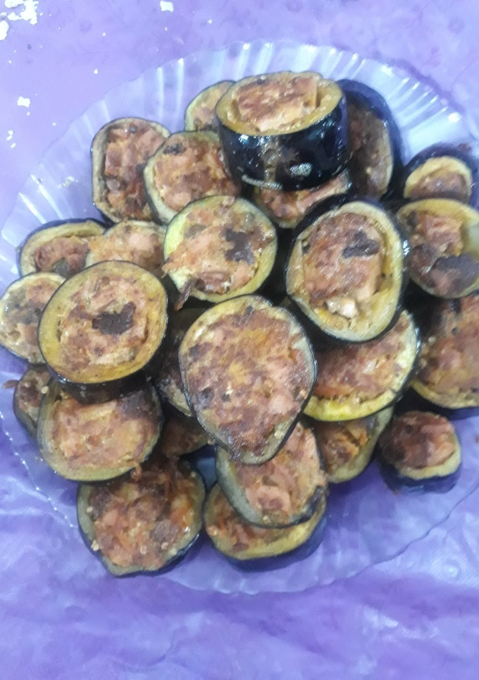 عکسی از دستور بادمجون حلقه ای