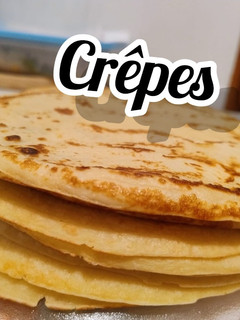 Una foto de Receta de Crêpes caseros dulces