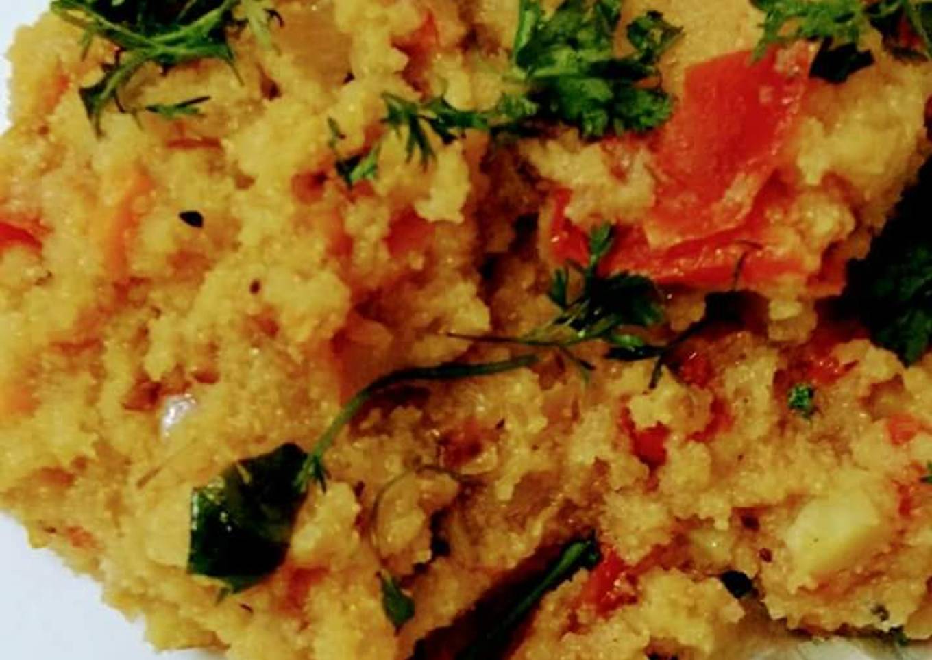 Upma as breakfast
