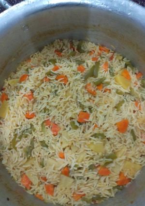 A picture of Vegetable rice.