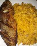 Moro de guandules con coco dominicano 🇩🇴
