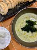 Roasted Cauliflower and Kale Soup