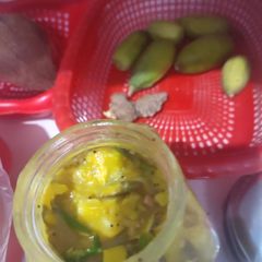 #cook pad india#seasonal achar Lime,green chilli,ginger pickle A picture of #cook pad india#seasonal achar Lime,green chilli,ginger pickle.