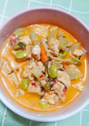 Foto resep Sambal goreng labu Siam dan pete