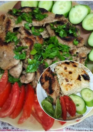 صورة لوصفة البانيه المشوي بالزعتر وزيت الزيتون