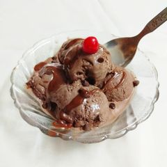 A picture of Chocolate ice cream.