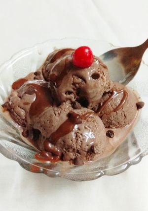 A picture of Chocolate ice cream.
