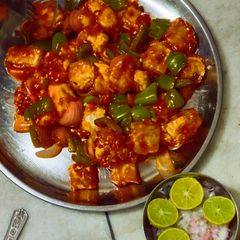 A picture of Paneer chilli.