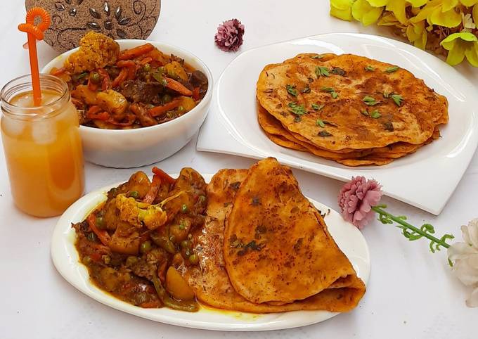 Recipe of Mario Batali Turkish bazlama with shredded beef veggies soup 🍲