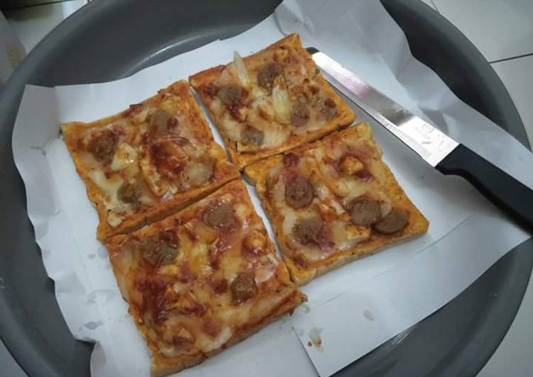 Pizza Roti Tawar Teflon
