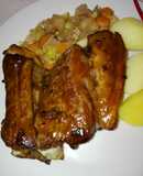 Costillas a baja temperatura laqueadas en salsa de cerveza
