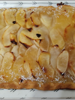 Una foto de Coca de manzana