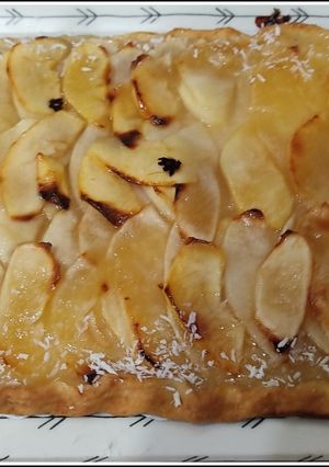 Una foto de Coca de manzana