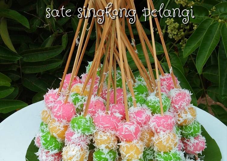 Resep Sate Singkong Pelangi Anti Gagal