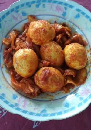 Foto resep Balado Telur dan Kentang