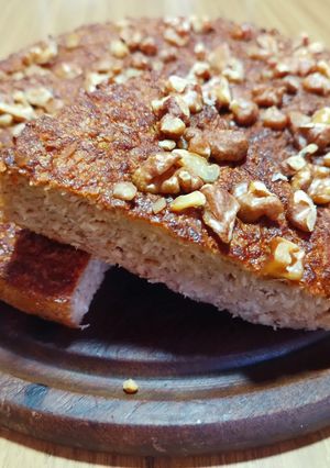 Una foto de Torta húmeda de manzanas sin azúcar y sin harinas