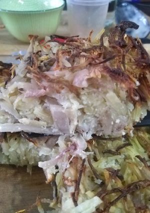 Une photo de Potato kugel