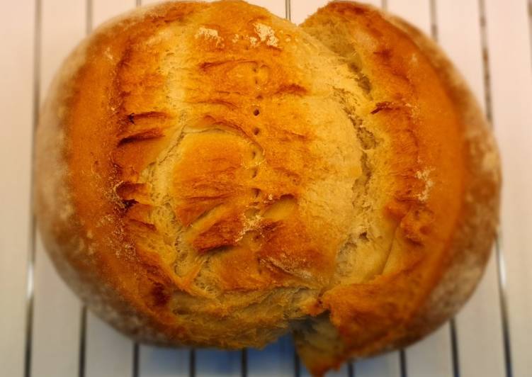 Pan casero de kamut, con biga