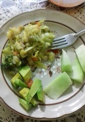 Una foto de Spaghetti de calabacitas