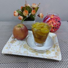 A picture of Apple with jaggery murabba.