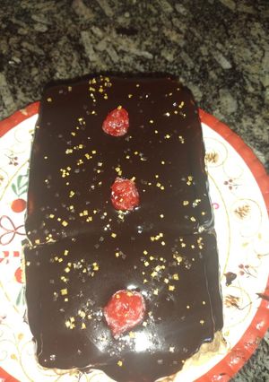 Una foto de Torta de galletitas y chocolate, parecida a la chocotorta