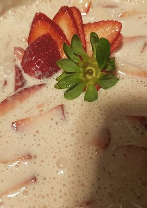 Una foto de Fresas con crema