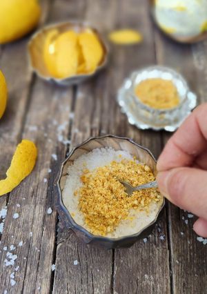 Foto di Sale integrale di Sicilia al profumo di limone