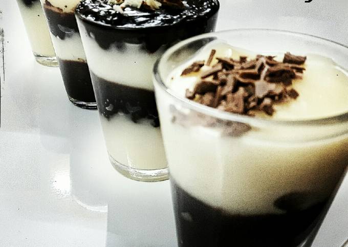 How to Make Homemade Choco Vanilla Panna cotta for Healthy Recipe