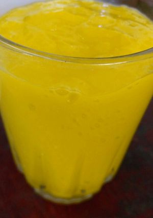 A picture of Mango juice#4weekschallenge.
