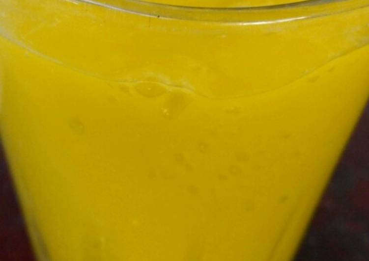 How to Prepare Super Quick Homemade Mango juice#4weekschallenge