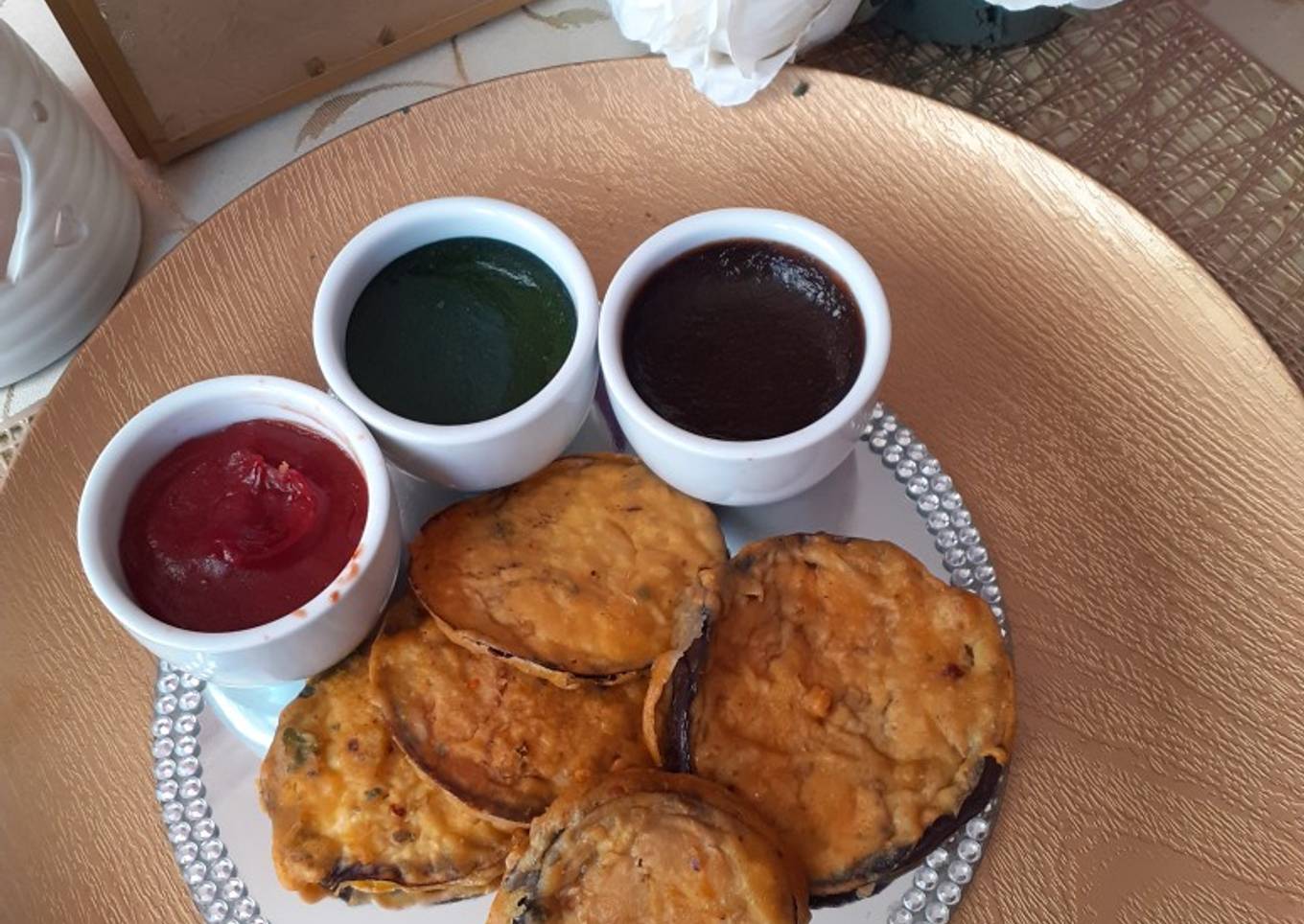 Eggplant pakora