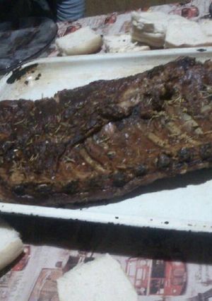 Una foto de Costillar de cerdo a dos fuegos