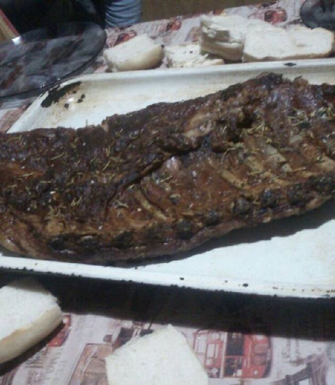 Una foto de Costillar de cerdo a dos fuegos
