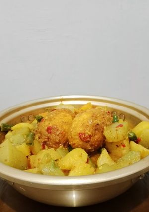Foto resep Kari kentang+wortel+telur
