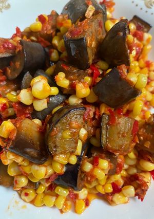 Foto resep Tumis Terong & Jagung Manis