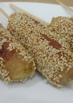 Hình của món Chuối xào đường.