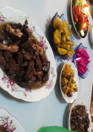 صورة لوصفة مكمورة لحم خروف 😋