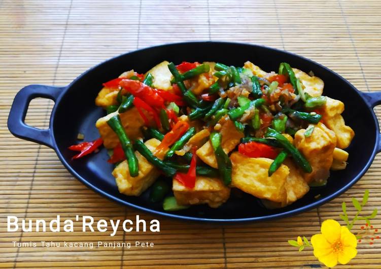 🌸Tumis Tahu kacang Panjang Pete